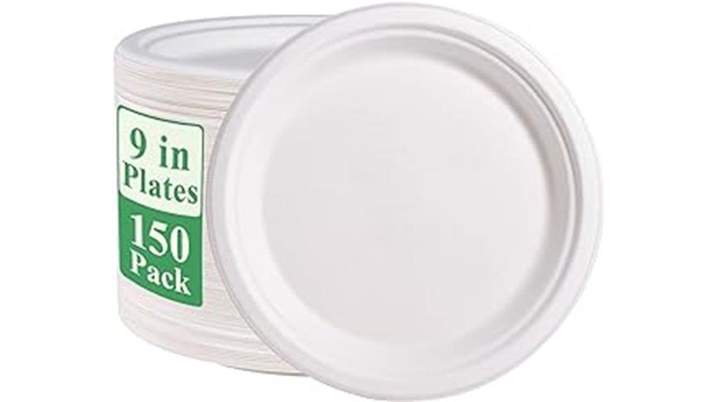 pack of nine inch compostable plates