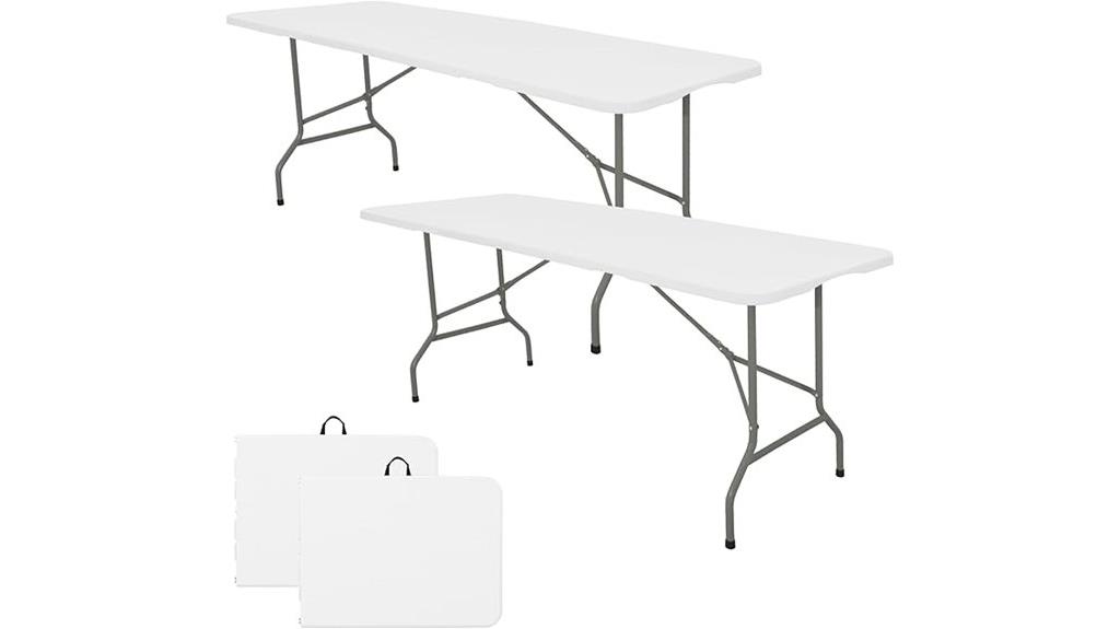 pair of portable folding tables