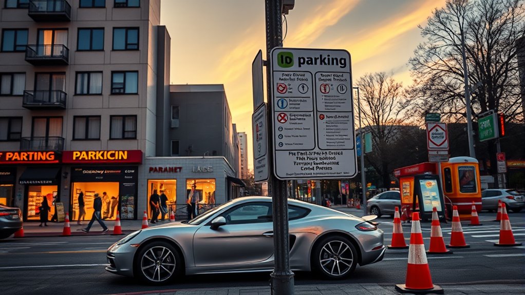 parking rules for zones