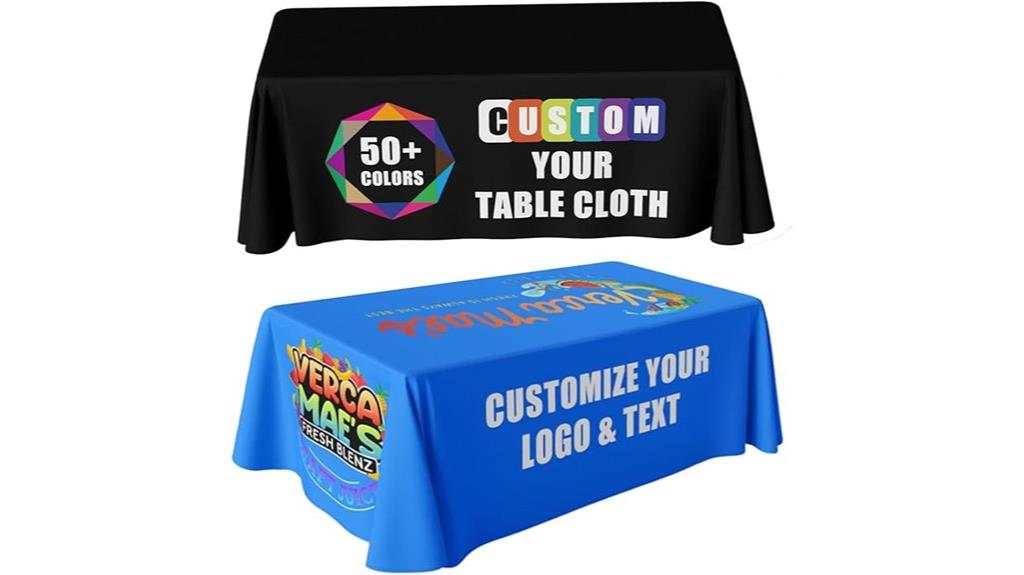 personalized business event tablecloth
