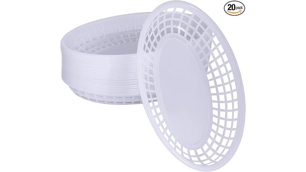 plastic food basket pack