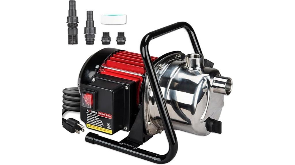 portable 1 6 hp pump