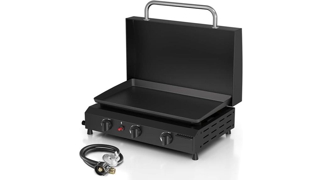 portable 3 burner gas grill