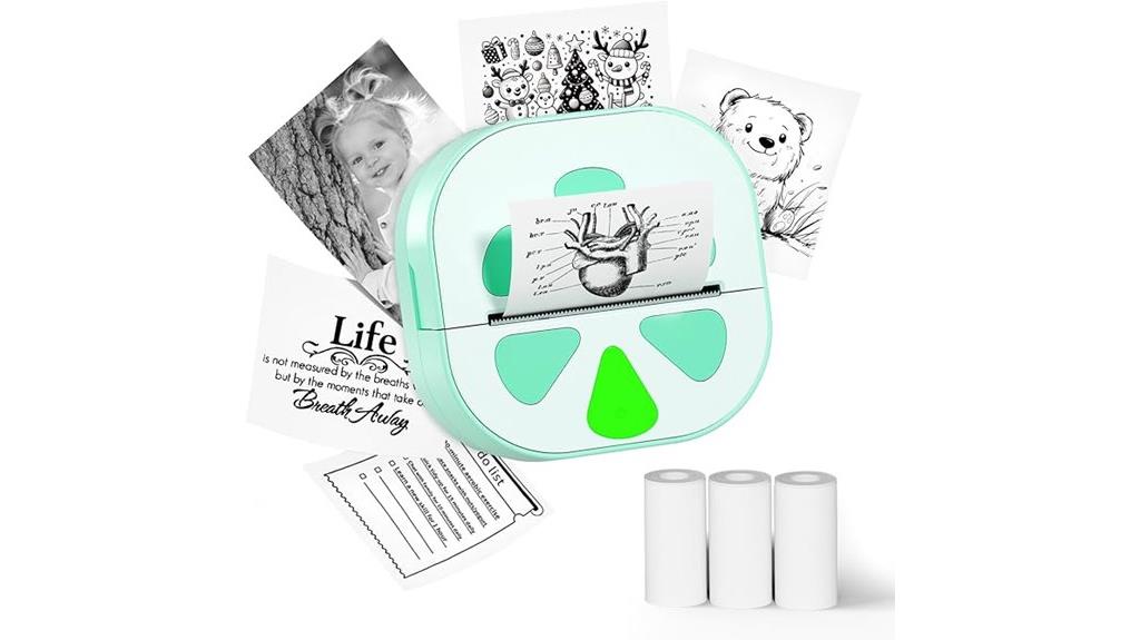 portable bluetooth thermal sticker printer