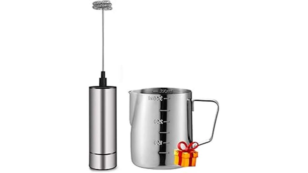 portable coffee frother device