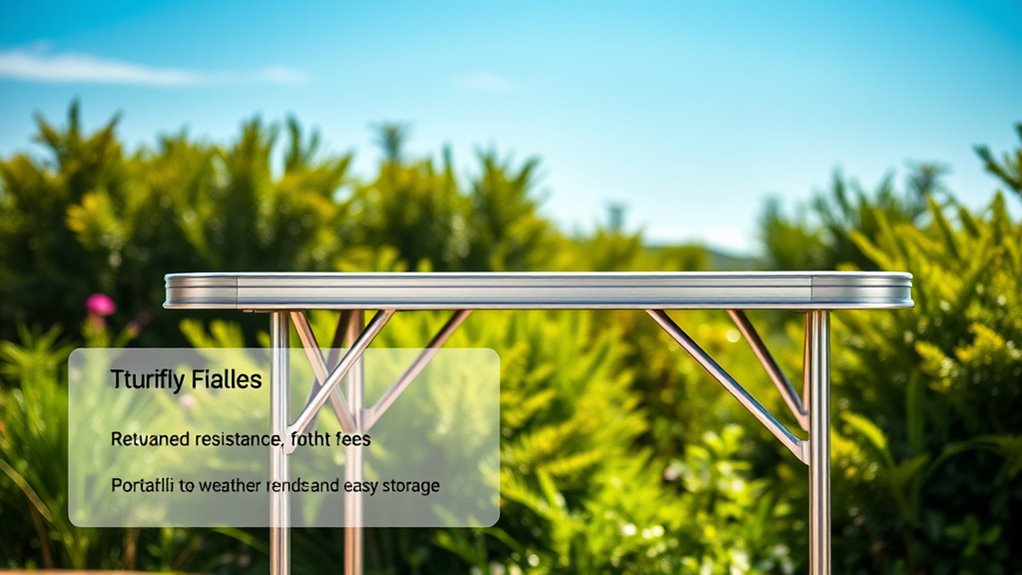 portable durable outdoor table