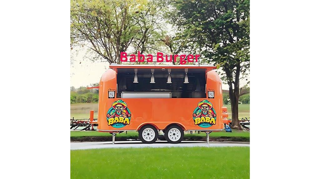 portable food trailer equipment