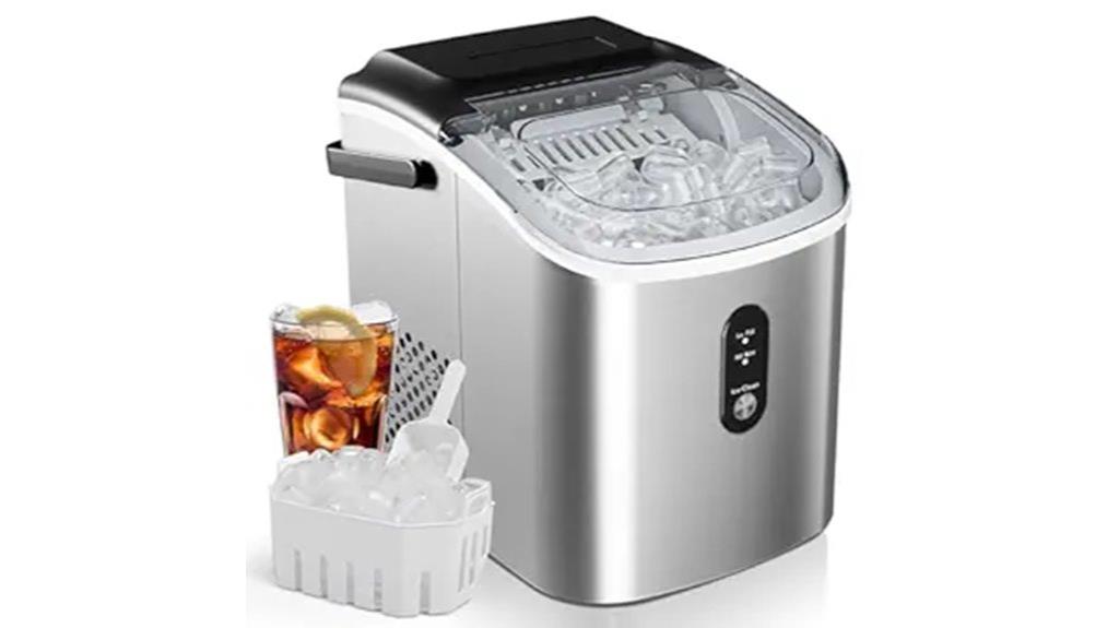 portable ice maker with auto clean