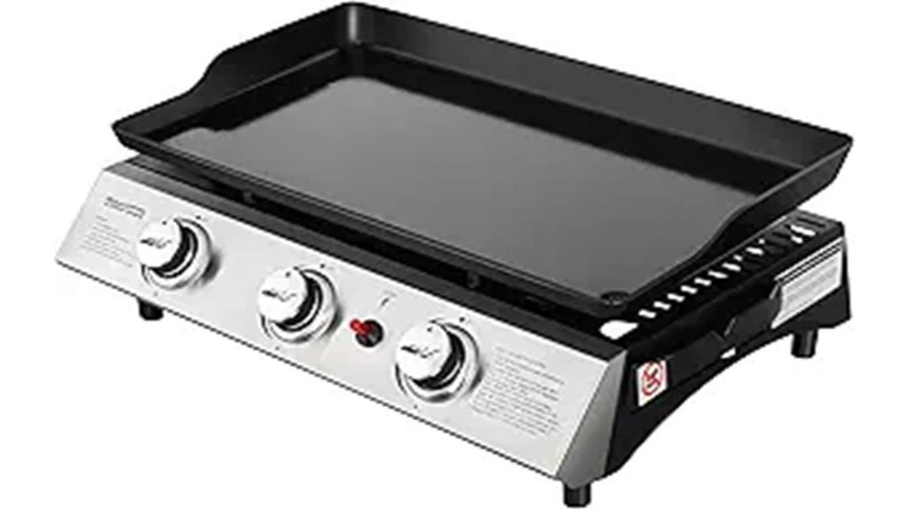 portable propane grill griddle