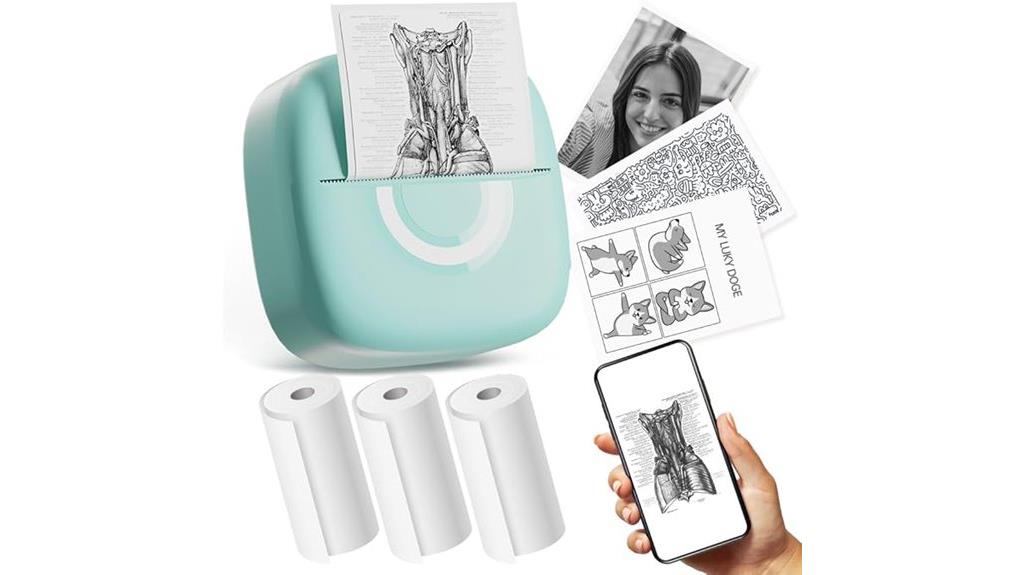 portable thermal sticker printer
