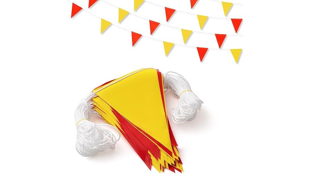 pre bundled 197ft pennant banner