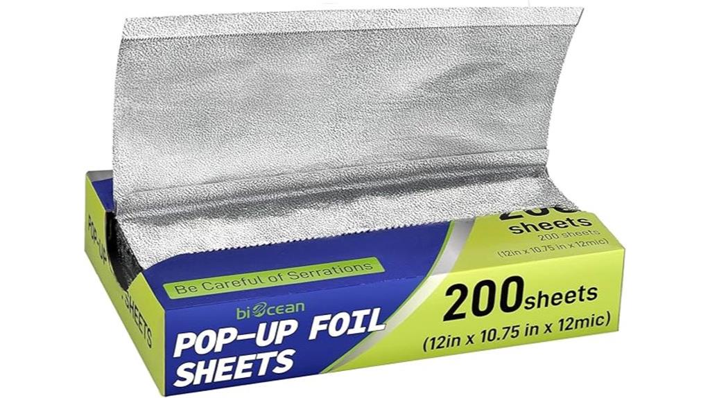 pre cut aluminum foil sheets