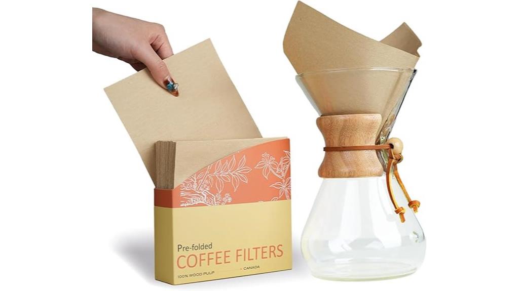 pre folded coffee filters