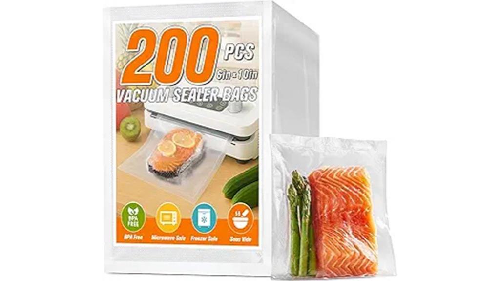 precut food vacuum bags