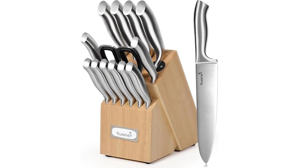 premium 15 piece sharp knife set
