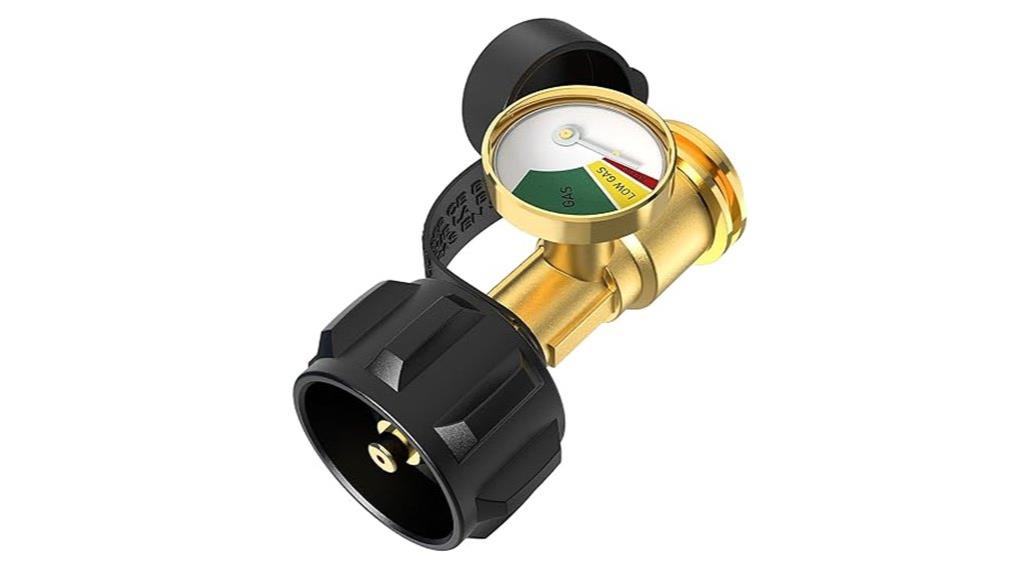 propane tank gauge connection