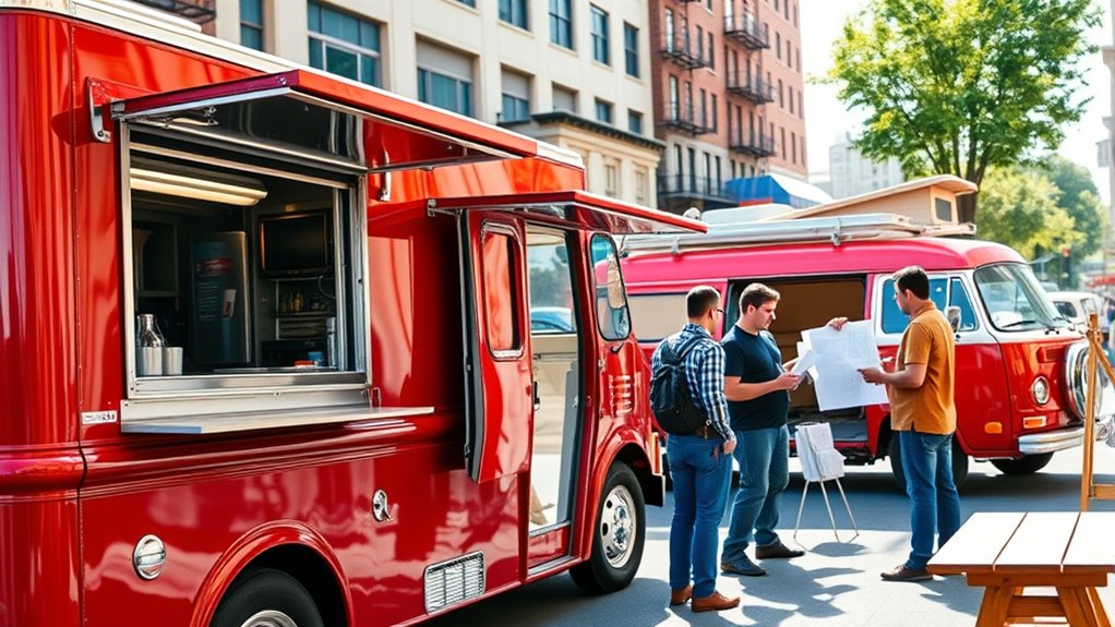 purchasing or customizing food trucks