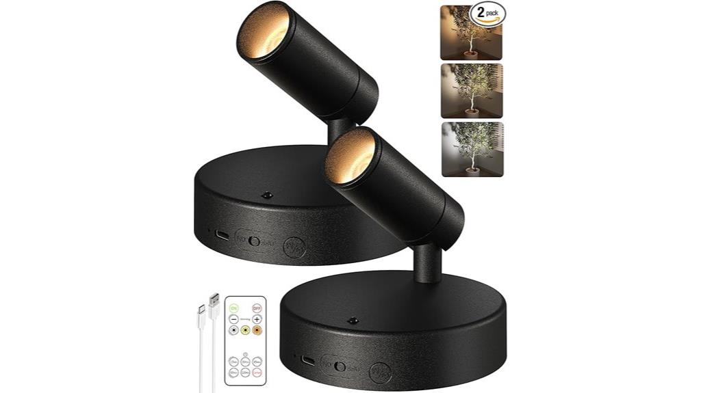 rechargeable indoor spotlights pack