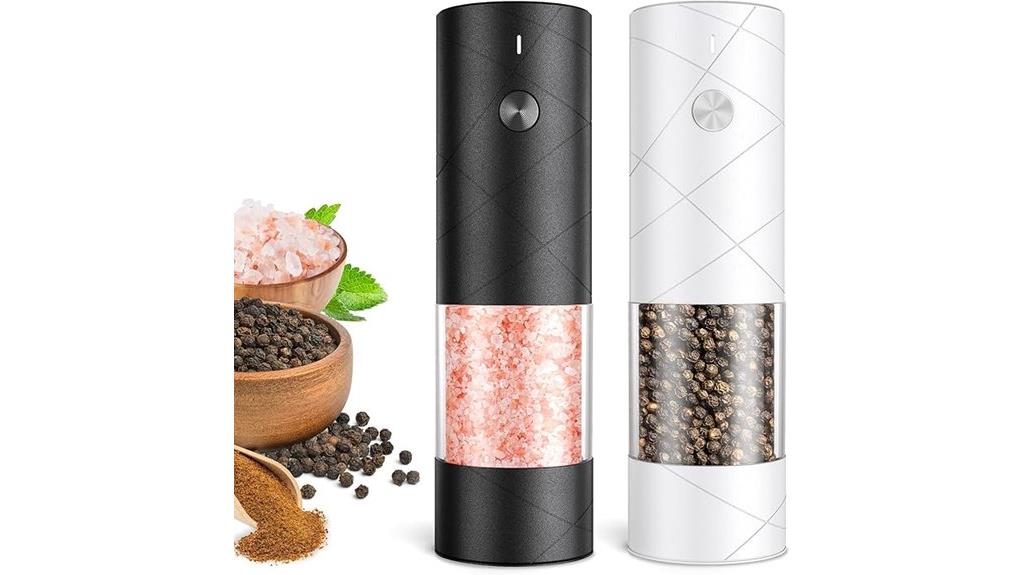 rechargeable led spice grinders