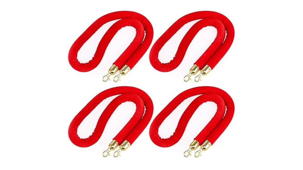 red velvet rope set