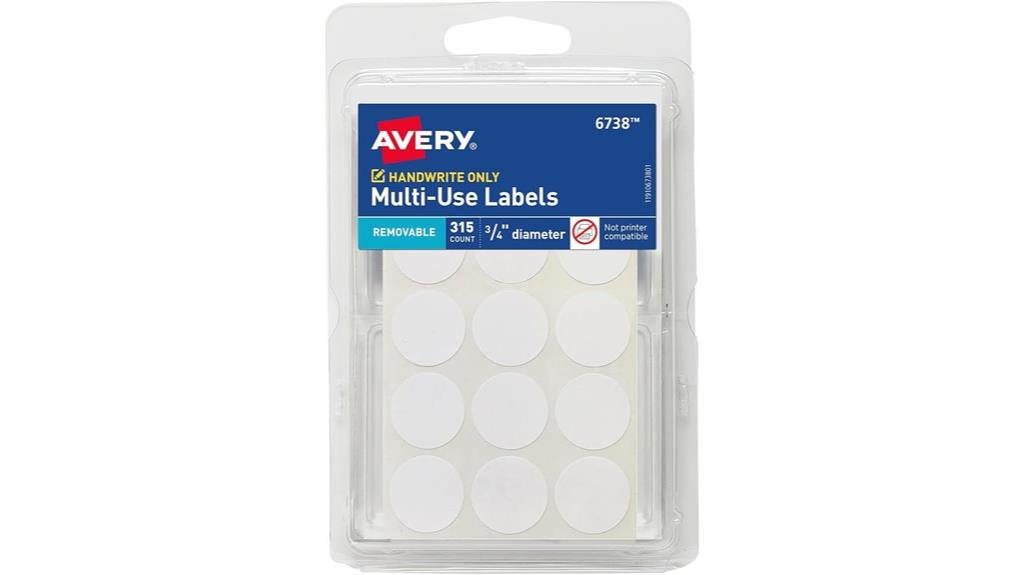 removable avery labels