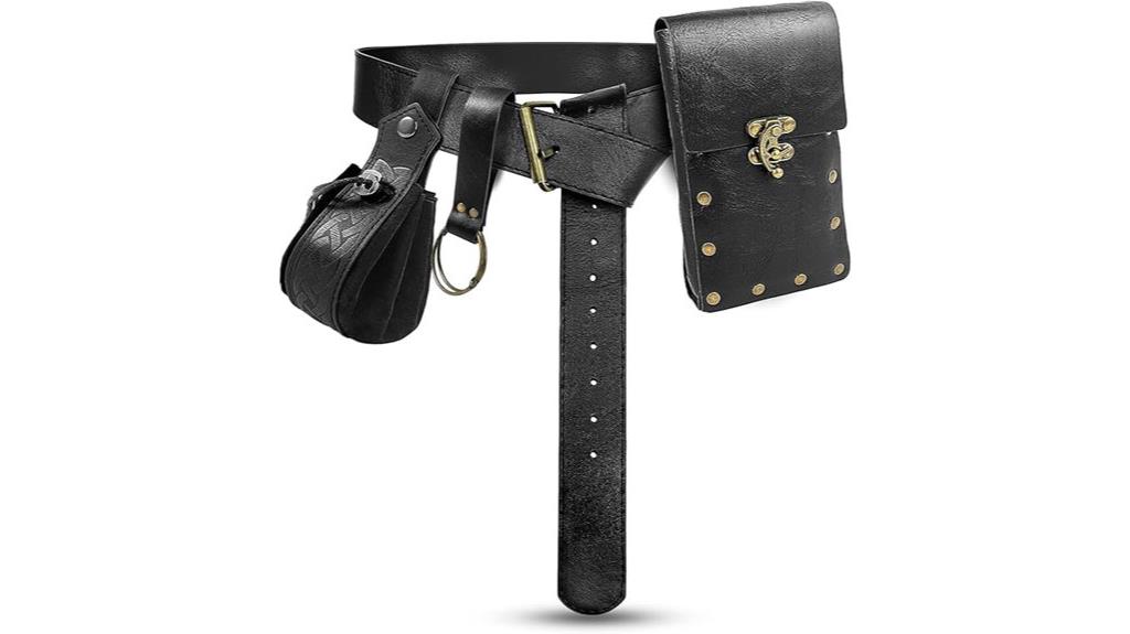 renaissance black waist pouch