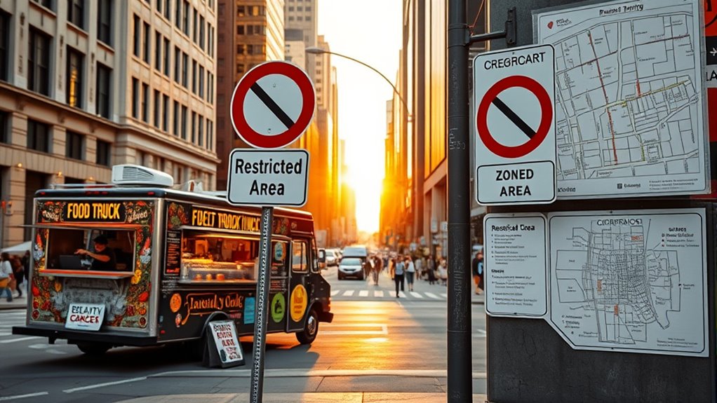 restricted food truck operation areas