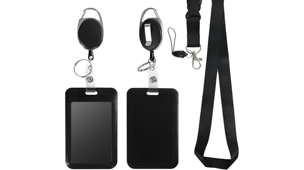 retractable badge holder lanyard