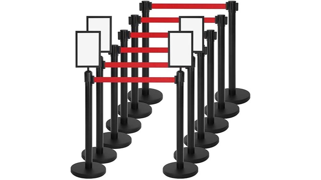 retractable belt crowd barriers