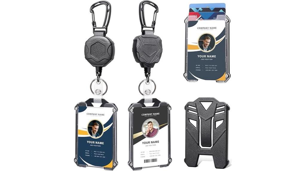 retractable clip and lanyard