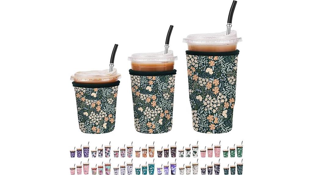 reusable neoprene coffee sleeves