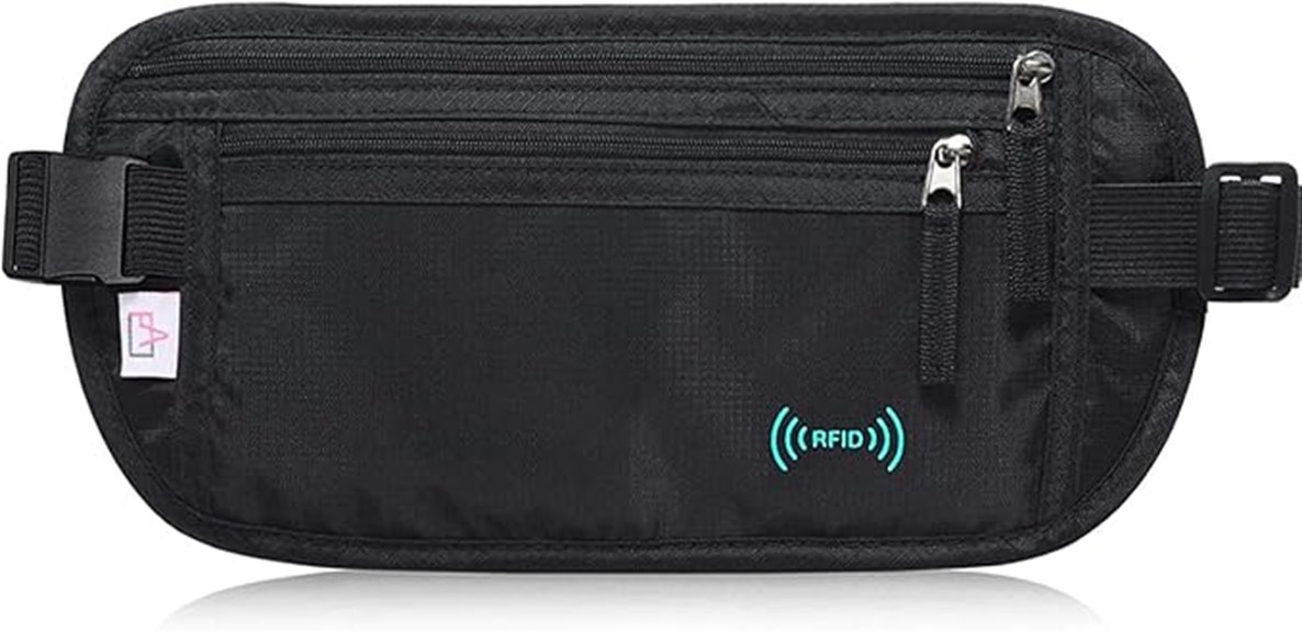 rfid travel wallet fanny