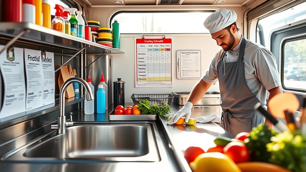 routine cleaning and maintenance