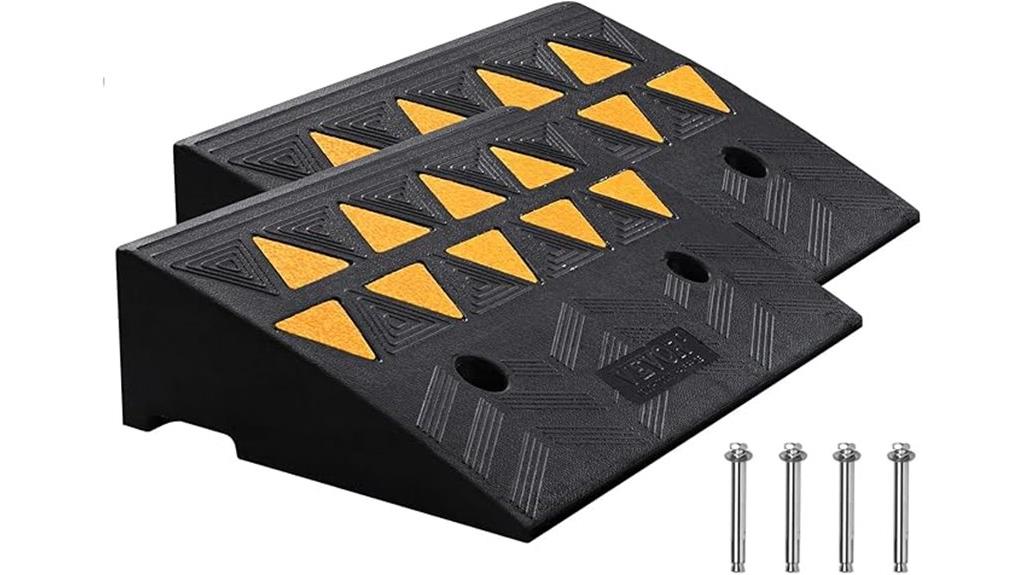 rubber curb ramp set