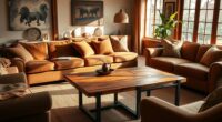 rustic coffee table sets