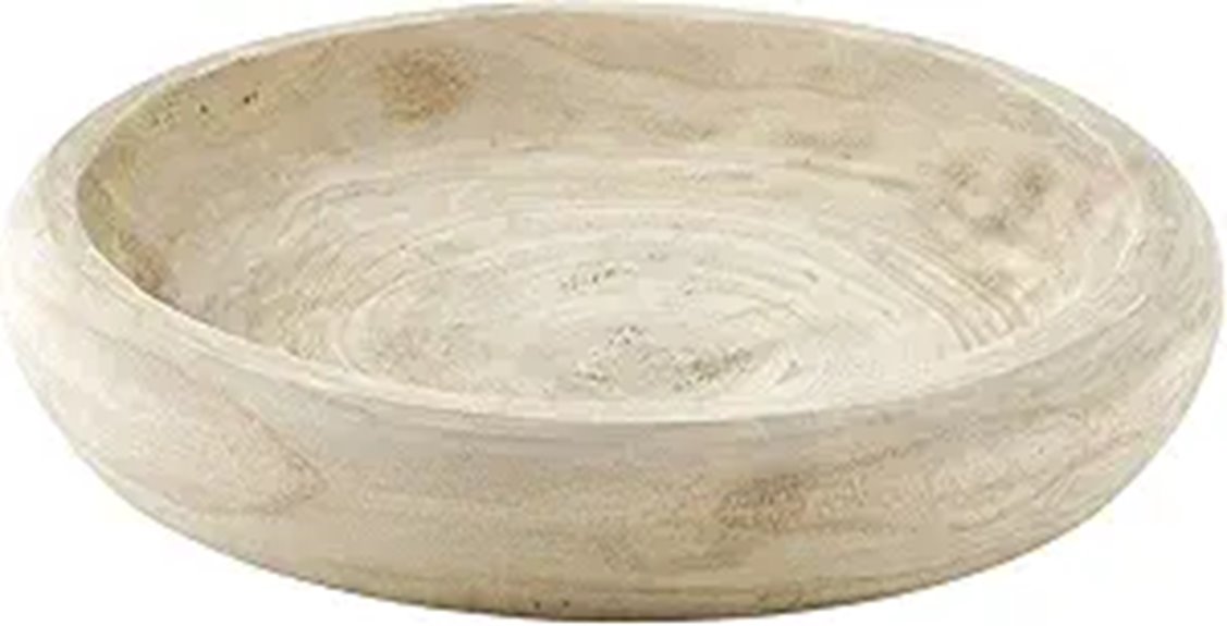 rustic wooden decorative bowl