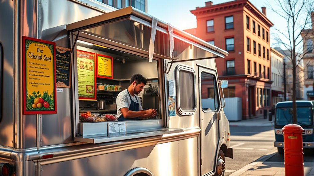 safe compliant food truck menu