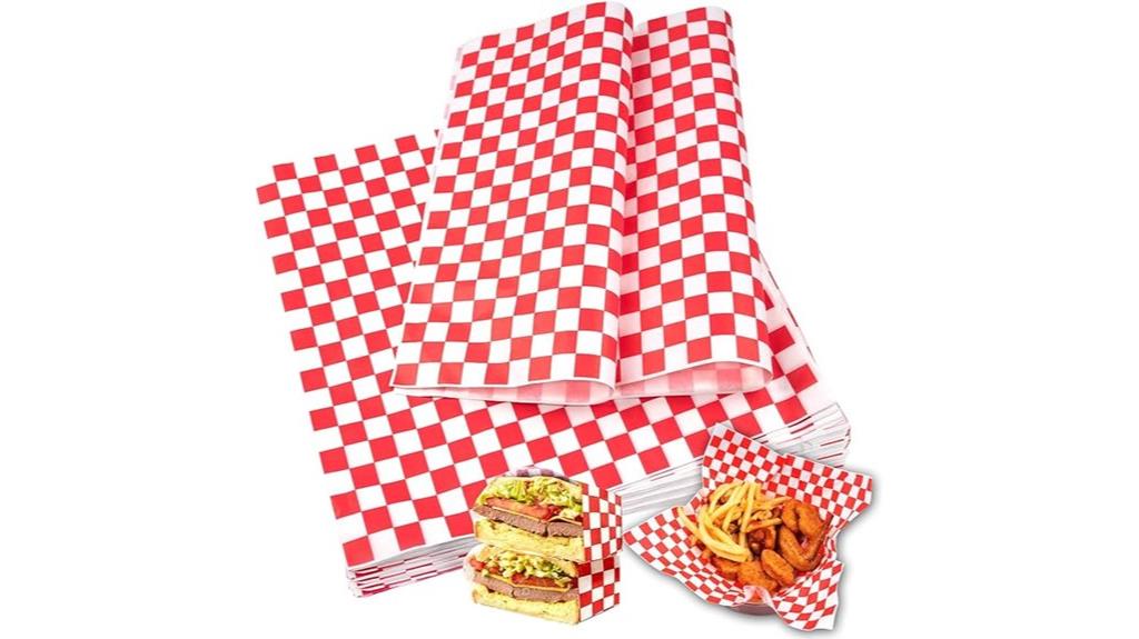 sandwich wrapping paper sheets