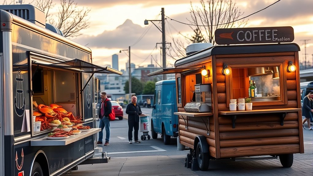 seafood coffee food trucks