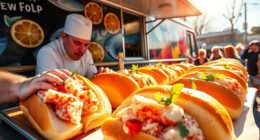 seafood gourmet rolls food trucks