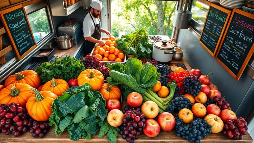 seasonal food truck menus