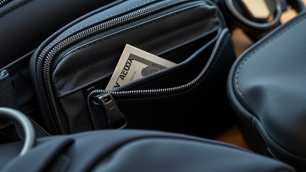 secure cash travel pouches