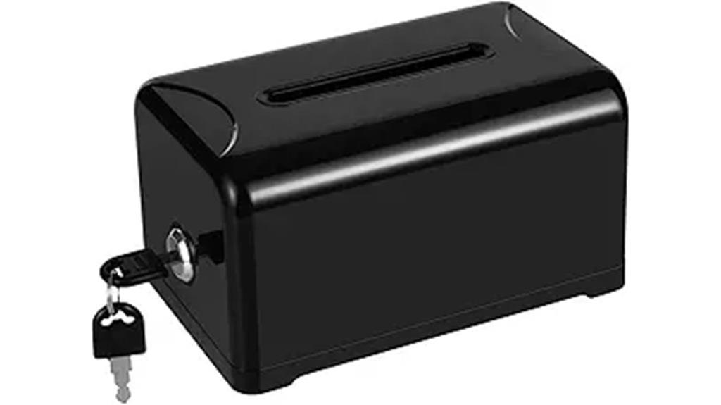 secure donation box