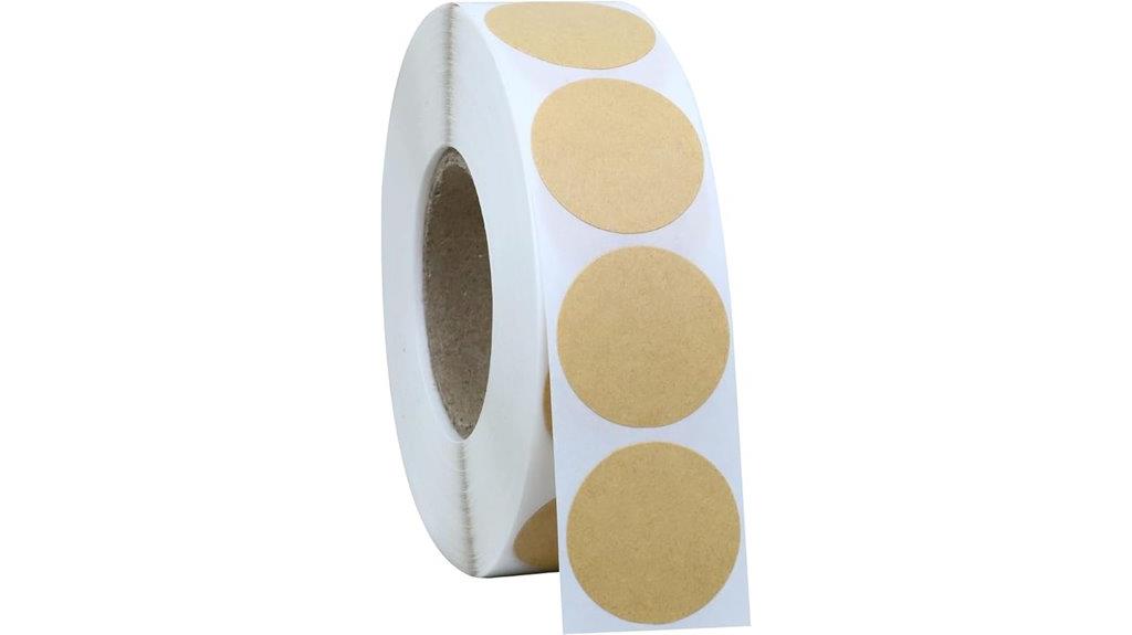 set of 1000 kraft stickers