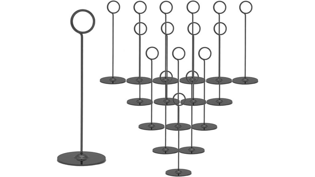 set of 16 table card holders