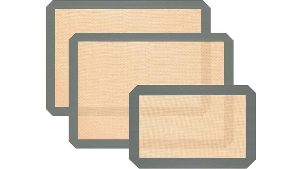 set of 3 non stick mats
