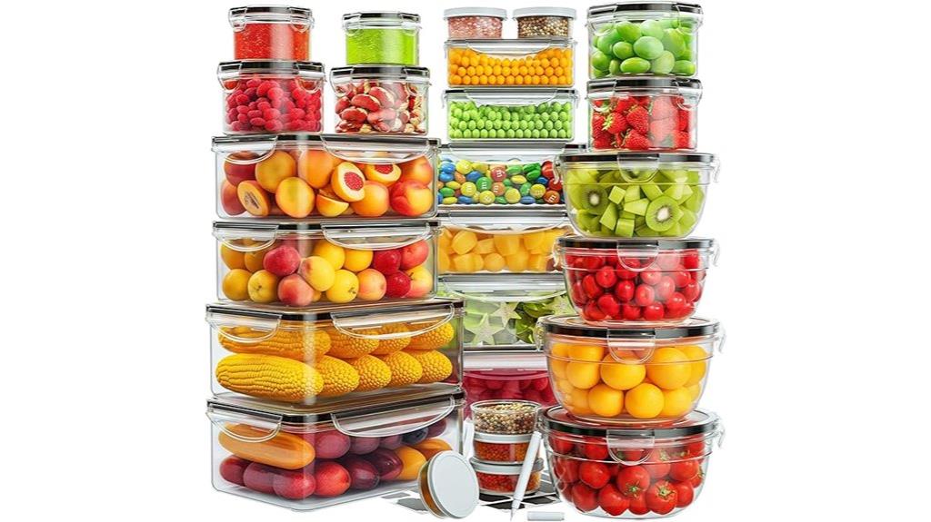set of 52 food storage containers