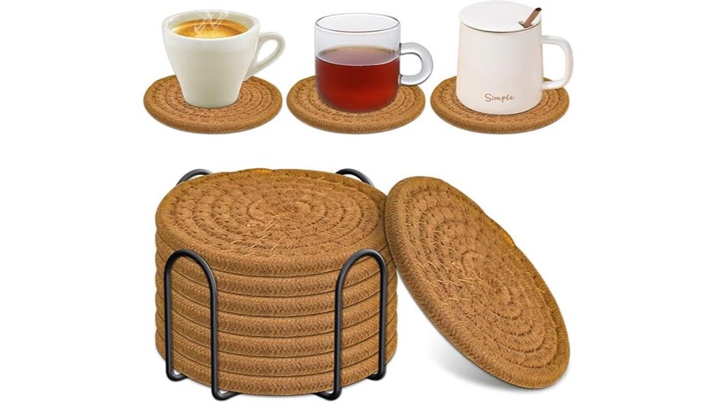 set of eight coasters