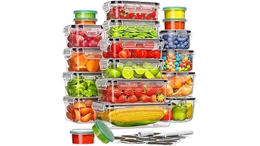 set of forty containers