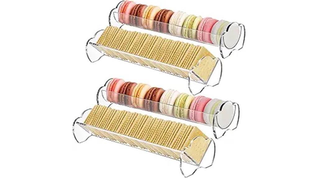 set of four acrylic trays
